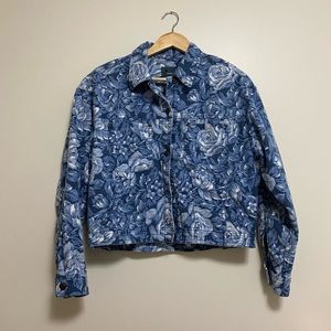 Vintage 90s Floral Jacket Size Medium